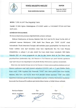 İMAR PALN DEĞİŞİKLĞİ